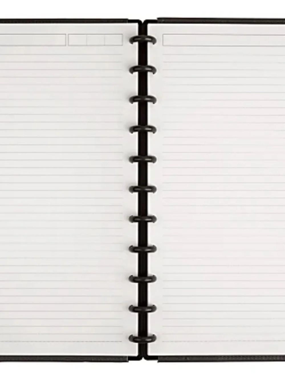 Tul Discbound Notebook, Heavy lbs Paper for smooth writing, Leather Gray Cover